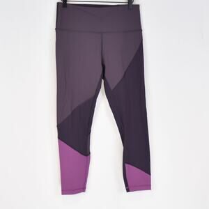 Lululemon Wunder Under Color Block Leggings, size 10